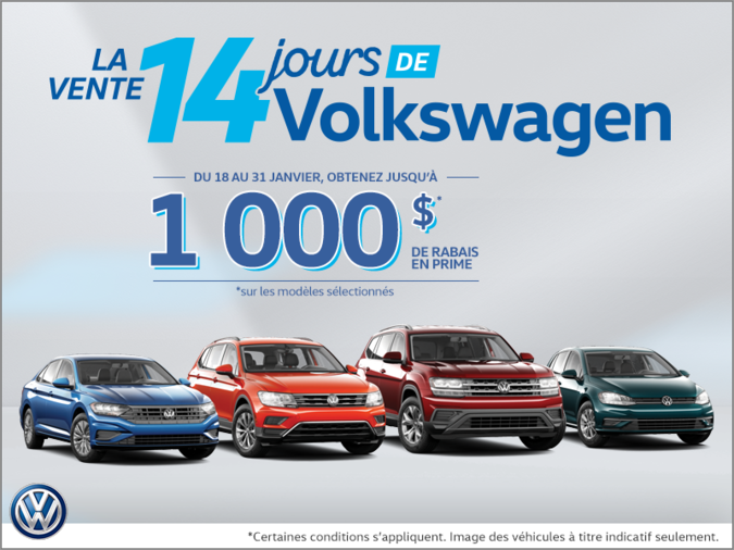 L'événement 14 Jours de Volkswagen!