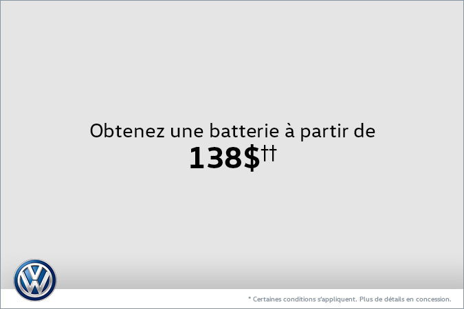 Batterie à partir de 138$