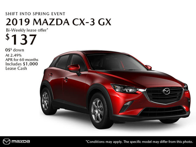GET THE 2019 MAZDA CX-3 GX TODAY!