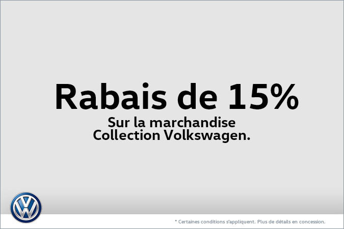 Rabais de 15% sur la marchandise Collection Volkswagen
