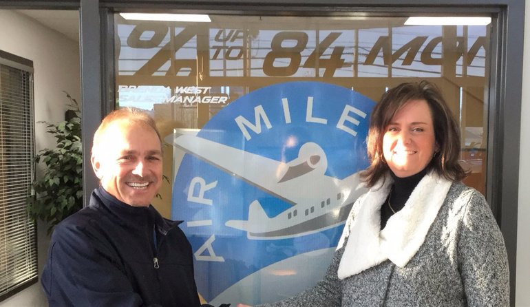 Winner of 5000 Air Miles (New Car Dept) December