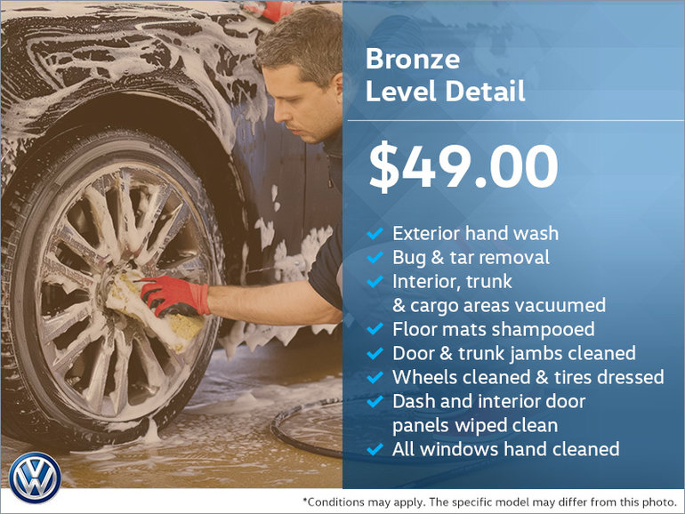 Get a Bronze Level Detailing Package!