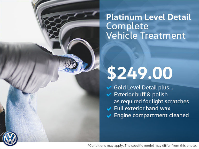 Get a Platinum Level Detailing Package!