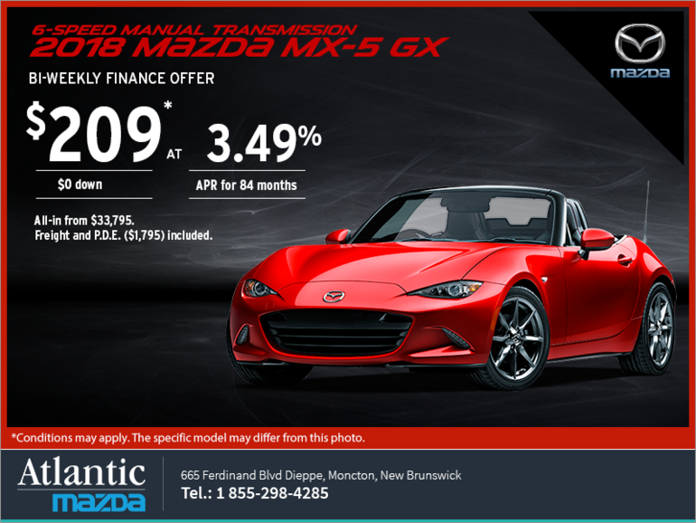 Get the 2018 Mazda MX-5 Today!