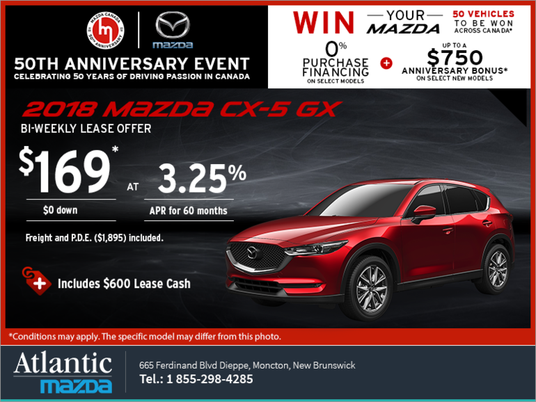 Get the 2018 Mazda CX-5 Today!