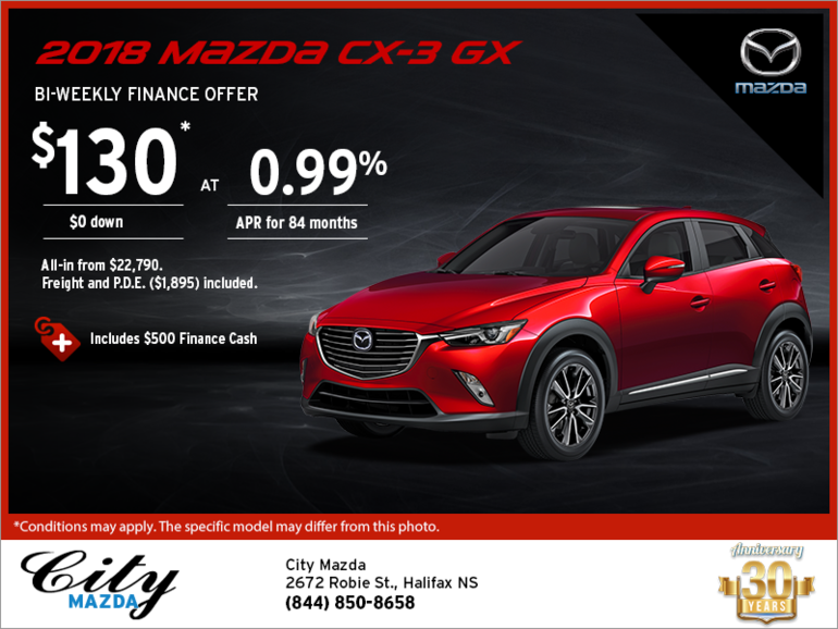 Get the 2018 Mazda CX-3 Today!