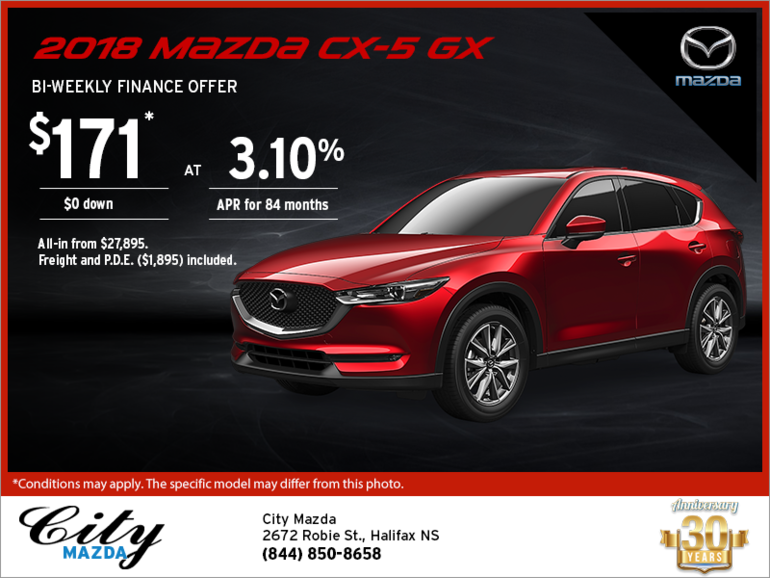Get the 2018 Mazda CX-5 Today!