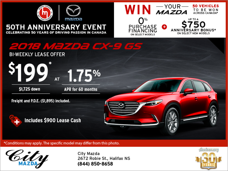 Get the 2018 Mazda CX-9 Today!