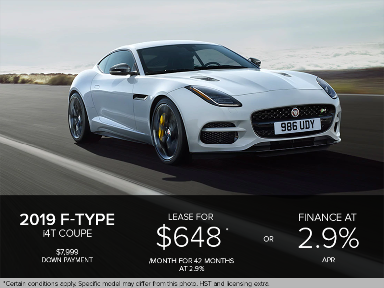 The 2019 Jaguar F-TYPE Coupe i4T