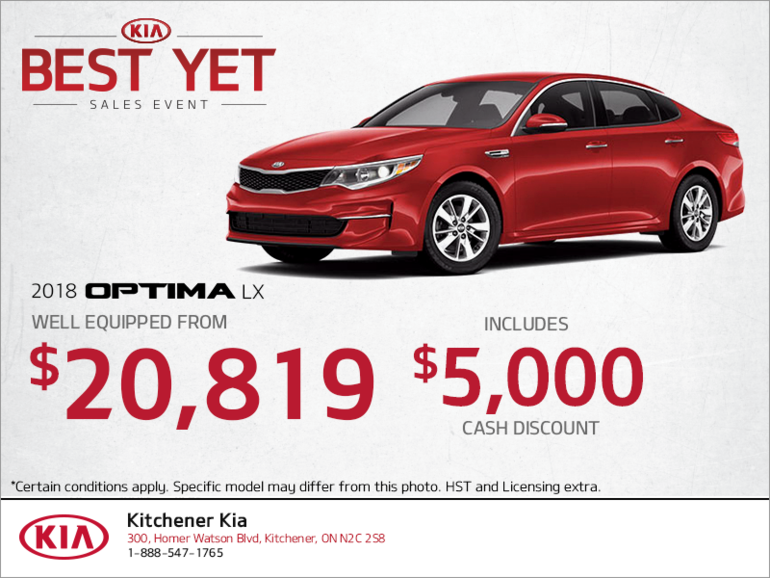 Get the 2018 Kia Optima!