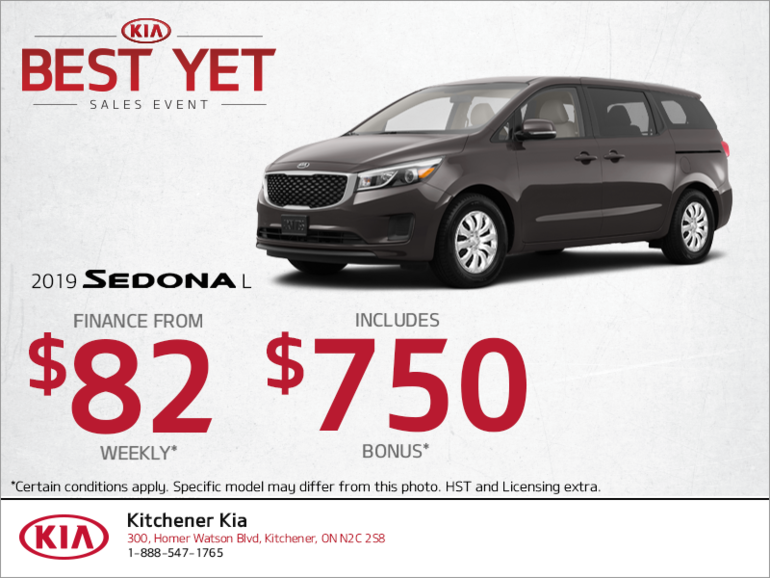 Get the 2019 Kia Sedona!