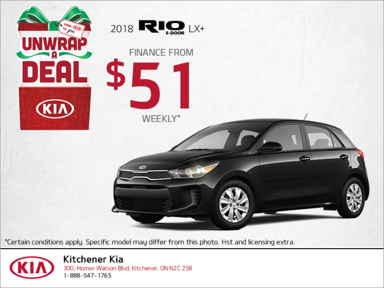 Finance the 2018 Kia Rio 5-Door!