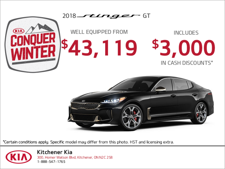 Get the 2018 Kia Stinger!