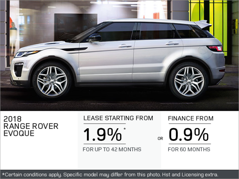The 2018 Range Rover Evoque SE