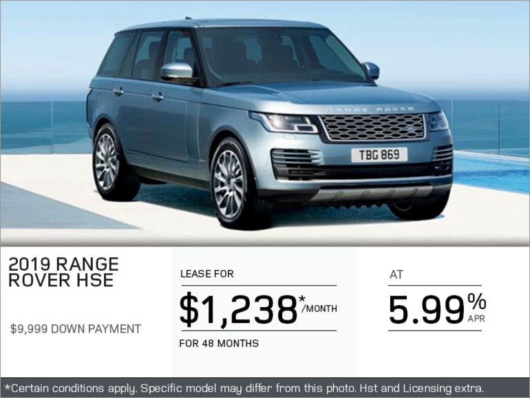 The 2019 Range Rover HSE