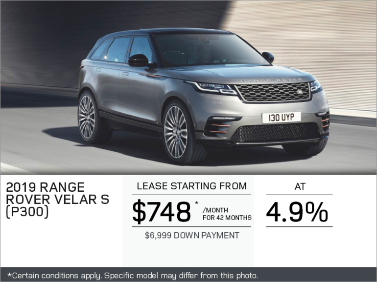 The 2019 Range Rover Velar