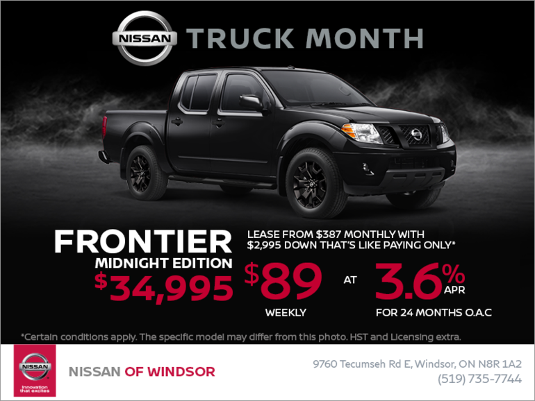 Get the 2018 Nissan Frontier Today!