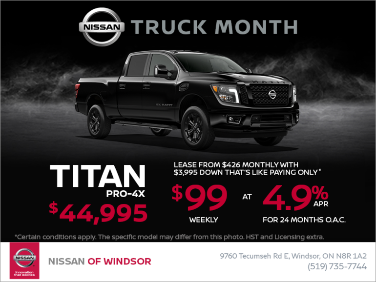 Get the 2018 Nissan Titan Today!