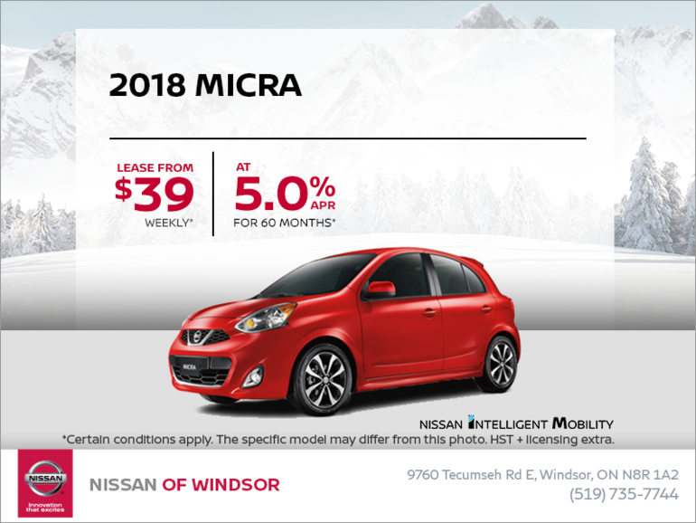 Get the 2018 Micra Today!