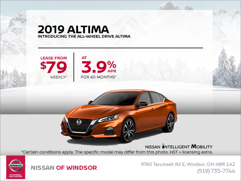 Get the 2019 Nissan Altima Today!
