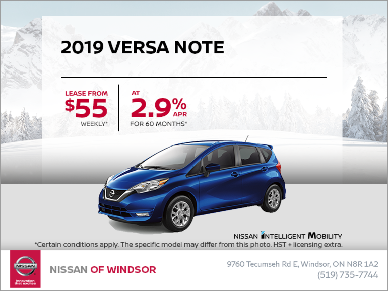 Get the 2019 Versa Note Today!