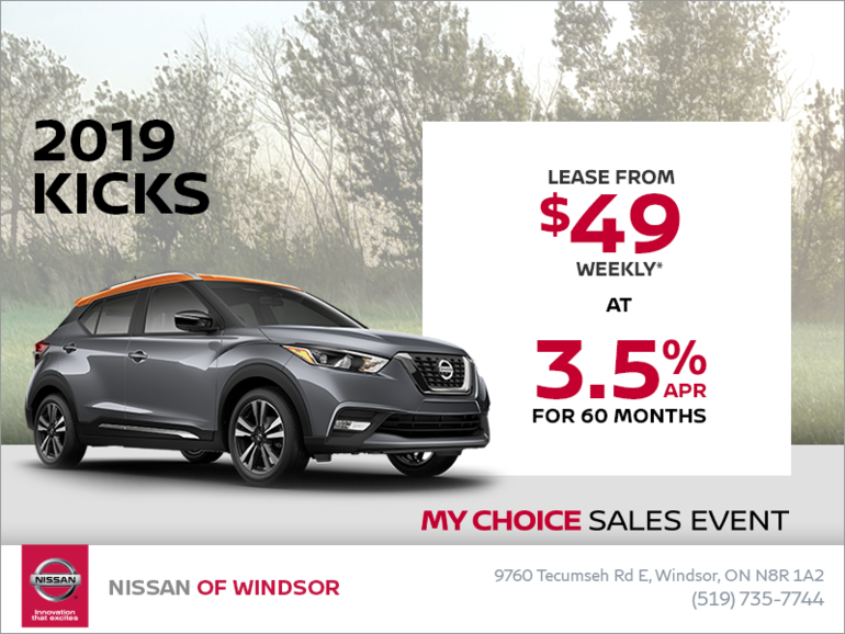 Get the 2019 Nissan Kicks Today!