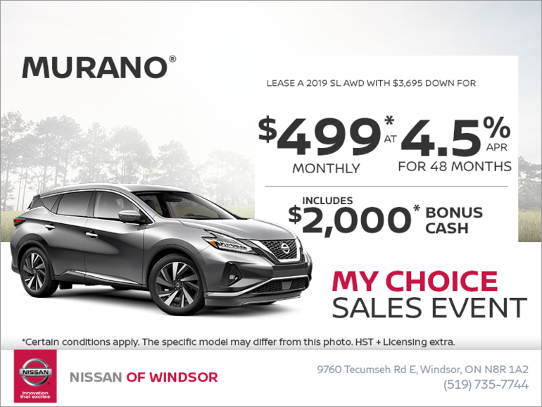 Get the 2019 Murano Today!