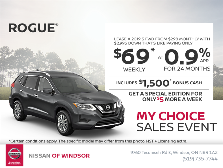 Get the 2019 Nissan Rogue Today!