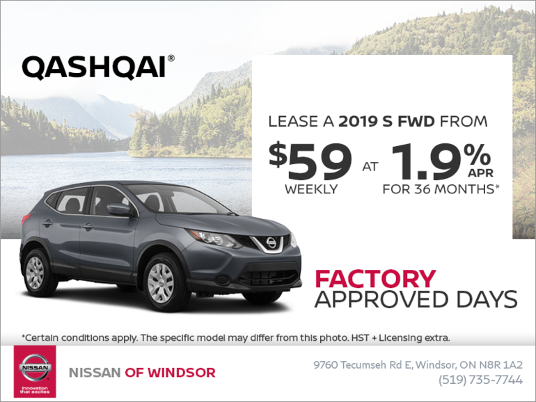 Get the 2019 Nissan Qashqai Today!