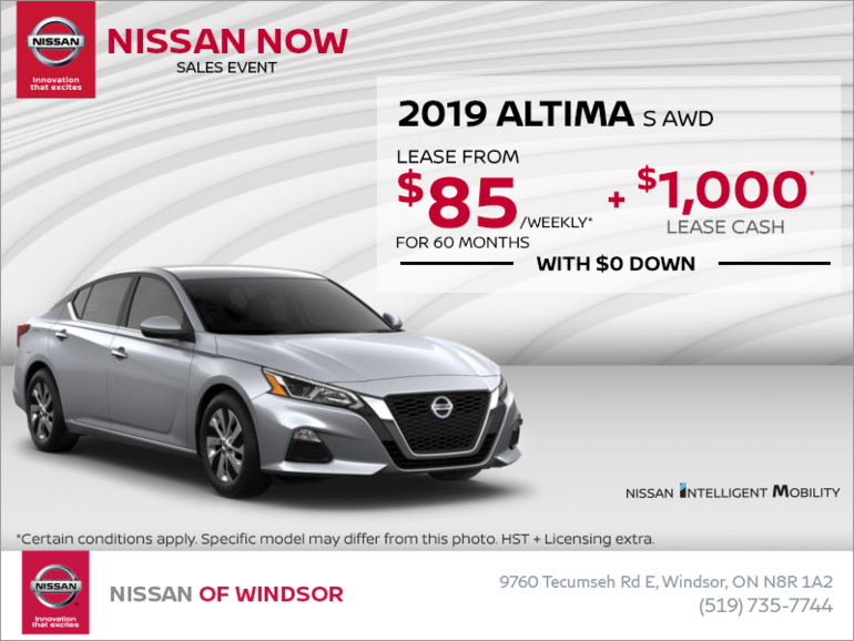 Get the 2019 Nissan Altima Today!