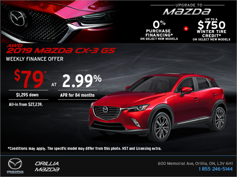 Get the 2019 Mazda CX-3 Today!