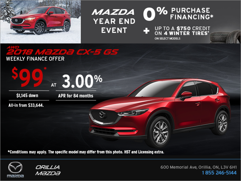 Get the 2018 Mazda CX-5 Today!