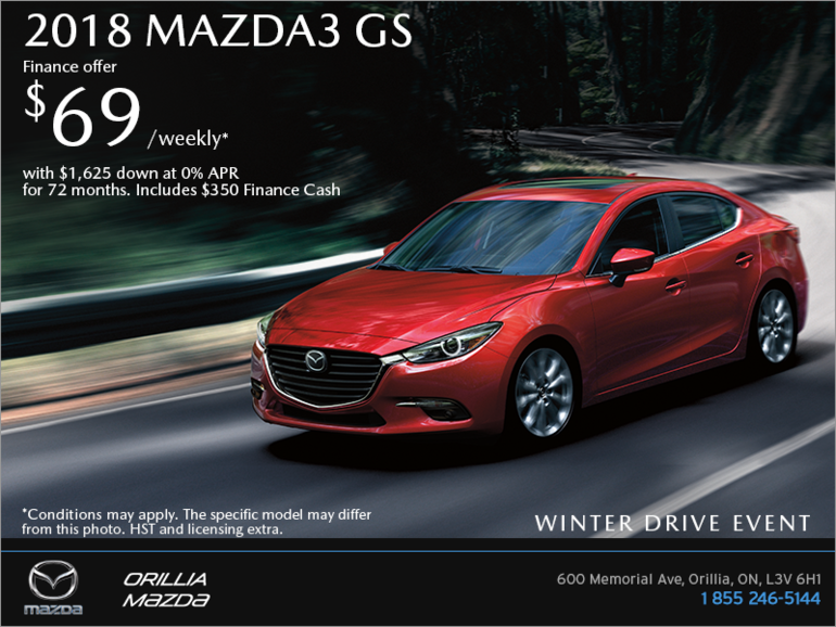 Get the 2018 Mazda3 Today!