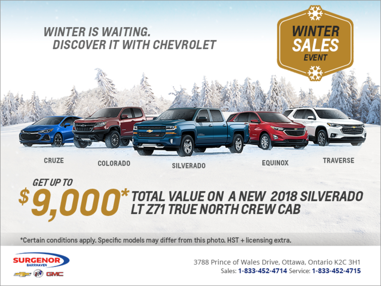 Winter is Waiting. Discover it With Chevrolet.