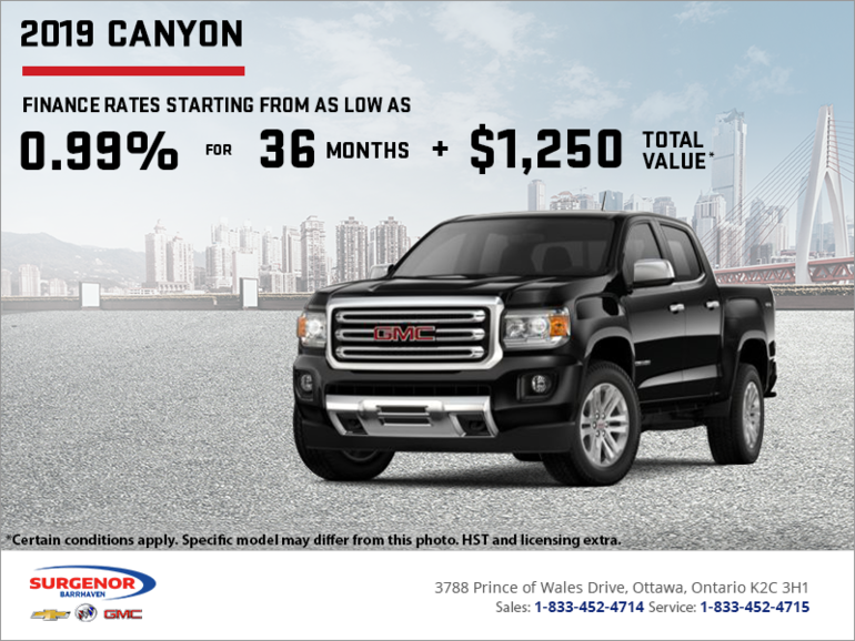 The 2019 GMC Canyon