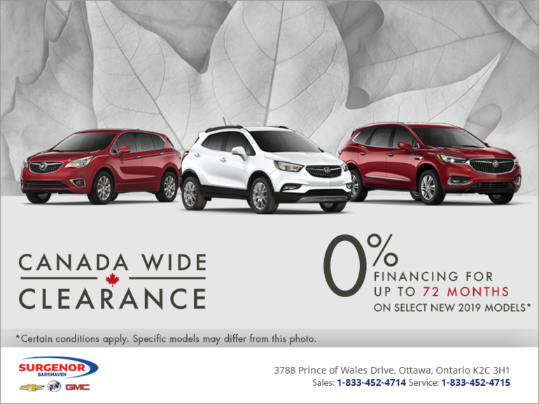 Canada Wide Clearance!