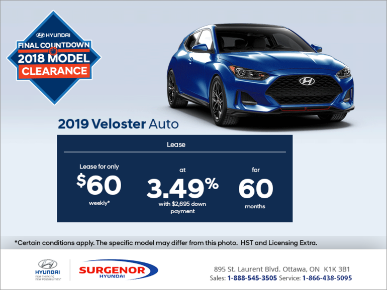 Lease the 2019 Veloster!