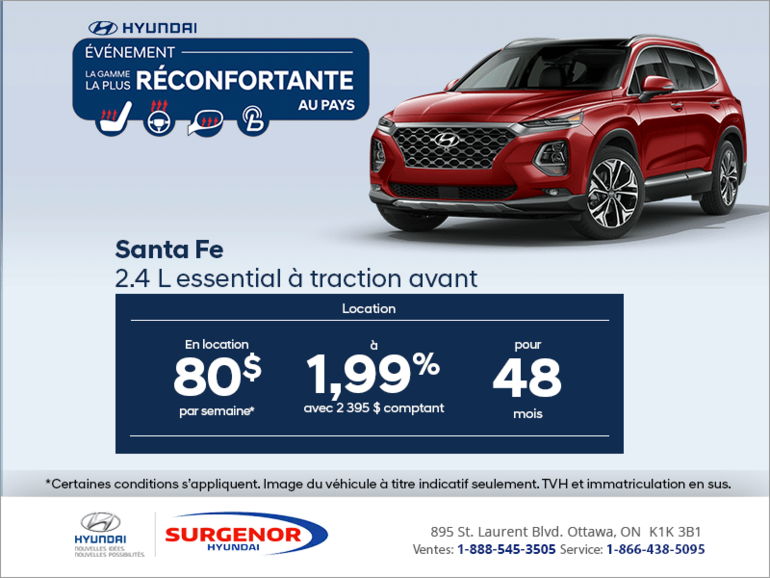 Procurez-vous le Santa Fe 2019