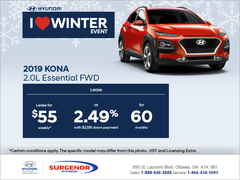 Lease the 2019 Kona!