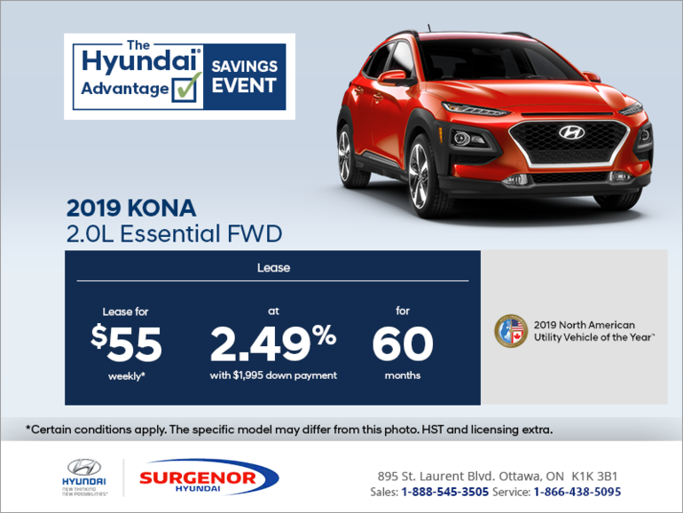Lease the 2019 Kona!
