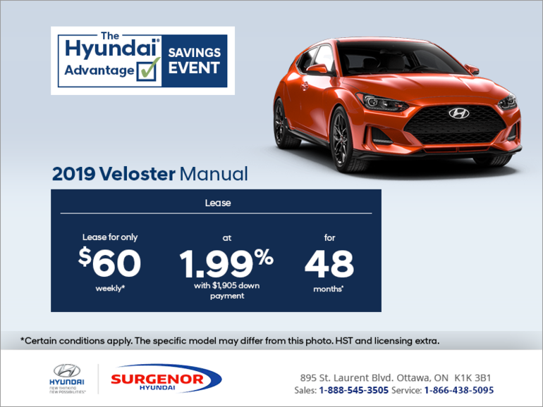 Lease the 2019 Veloster!