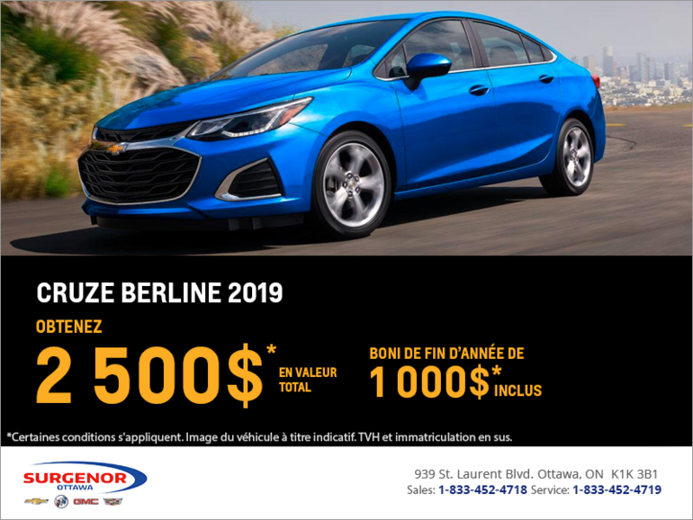 Chevrolet Cruze Berline 2019