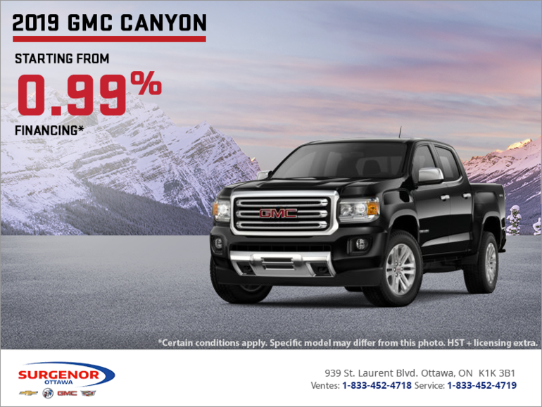 The 2019 GMC Canyon