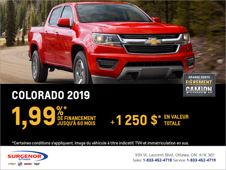 Financez le Chevrolet Colorado 2019