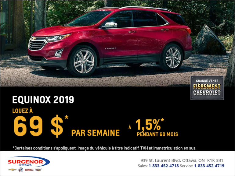 Louez le Chevrolet Equinox 2019