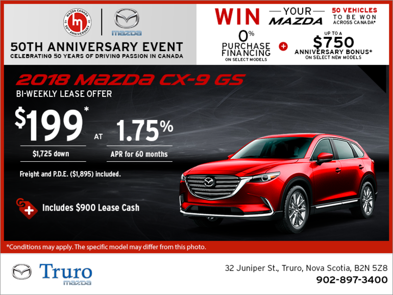Get the 2018 Mazda CX-9 Today!