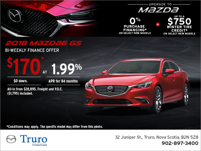 Get the 2018 Mazda6 Today!