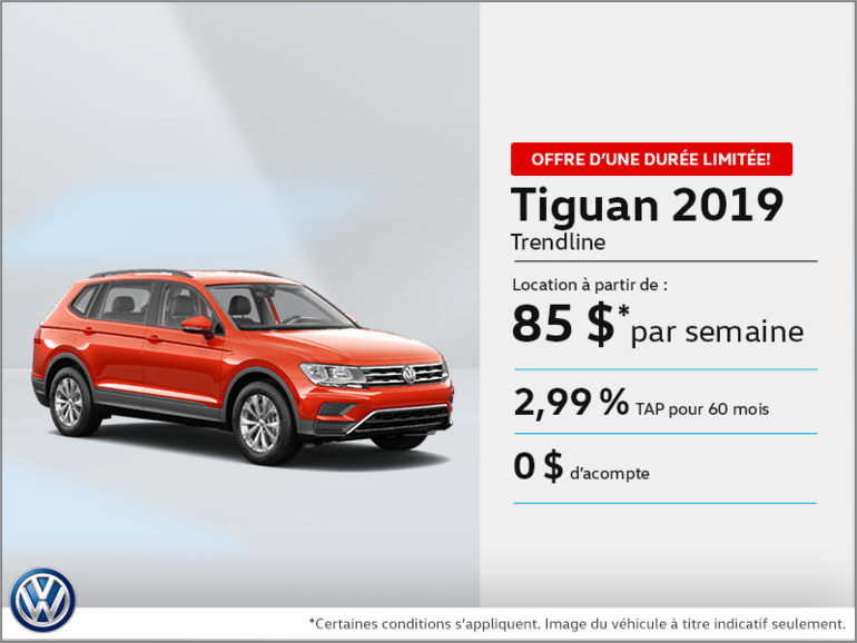 Louez la Tiguan 2019!