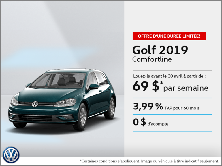 Louez la Golf 2019!