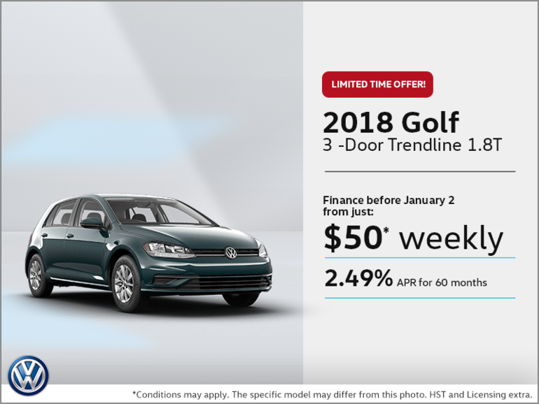 Get the 2018 Golf 3-Door Today!